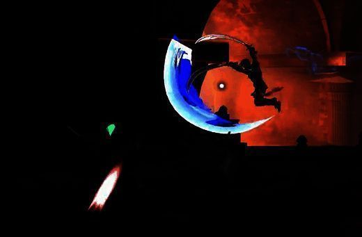 攻击左上角平台杂物堆场景