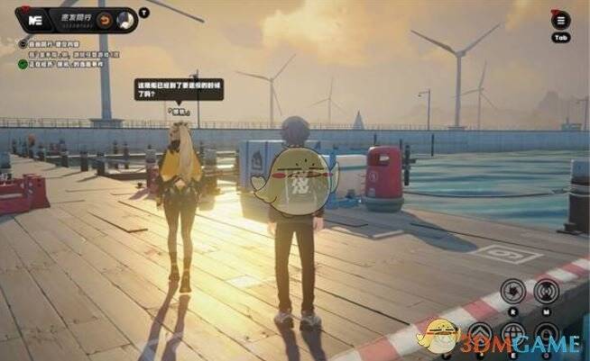 厄匹斯港码头平台轮船右侧画面