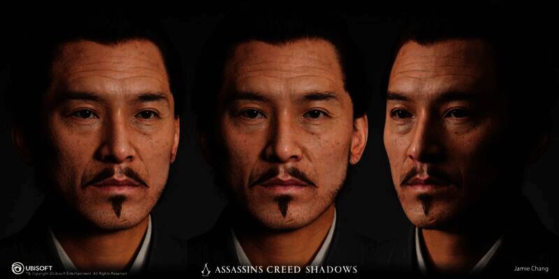 《刺客信条:影》游戏角色建模图5