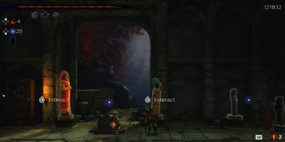 摆放雕像开启宝箱示意图