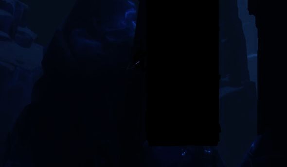 攀住岩壁的游戏画面