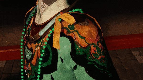 先农稼穑云肩花纹动图