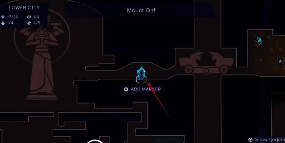 下城谜题处的弓箭手雕像另一个角度