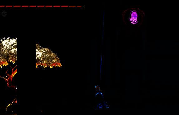 释放技能到上方空隙处