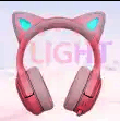 西伯利亚M17粉色猫耳无线蓝牙头戴式耳机图片