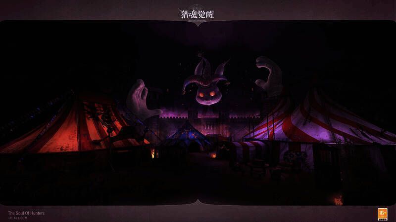 游乐园内的场景图