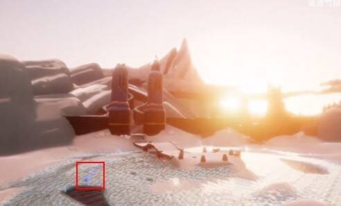 冰湖洞口周围画面