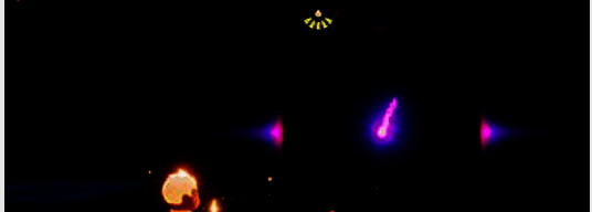 落地右边紫色光芒（心之灵）画面