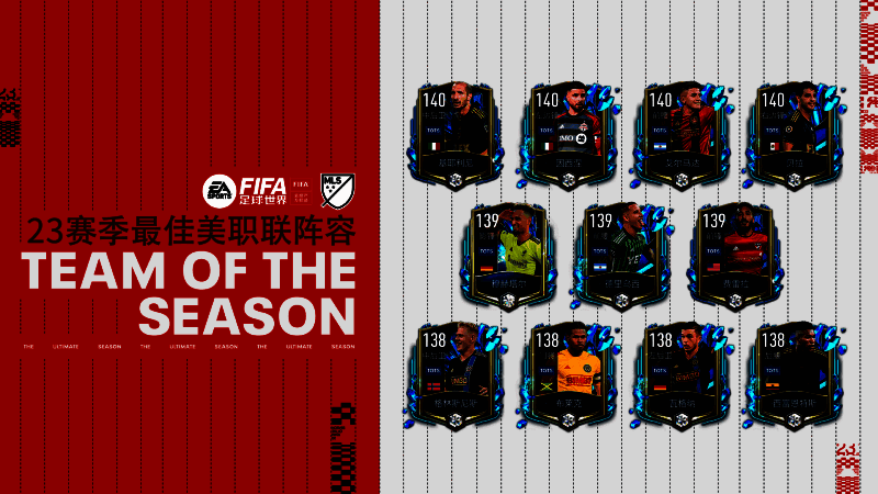 23赛季最佳美职联阵容宣传图