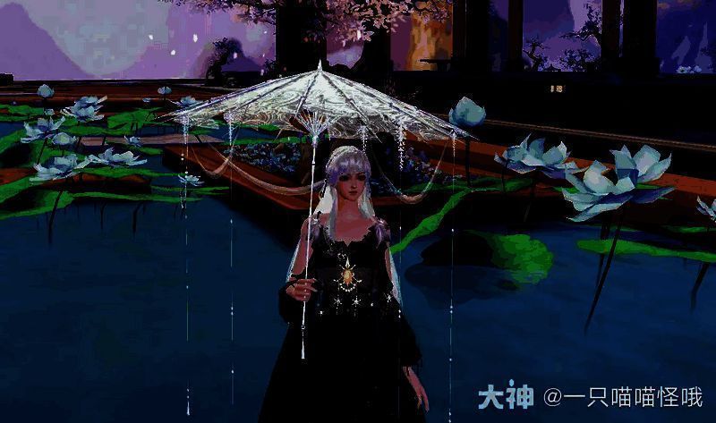 清夜染霜女款时装少女形象