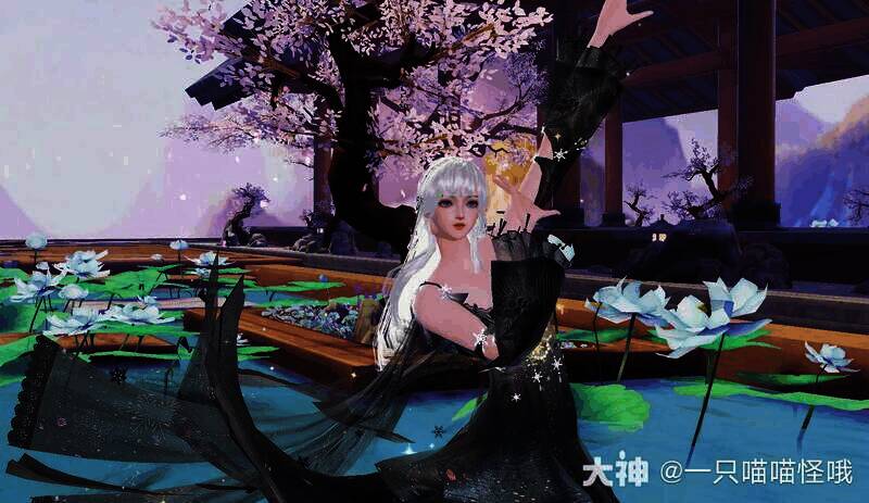 清夜染霜女款时装另一角度少女形象