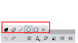 画世界怎么拉曲线?画世界弧线怎么画? 画世界常用形状工具和柳叶笔图标展示