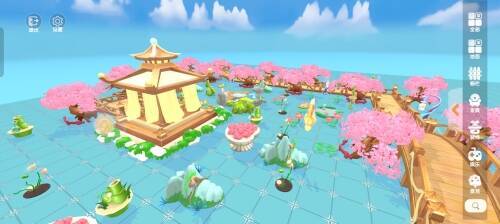 《摩尔庄园》手游人气家装作品莲花亭