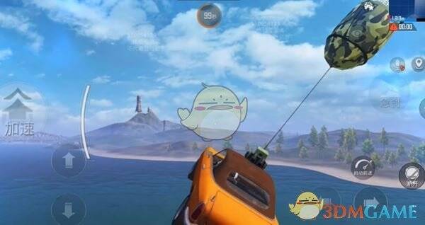 用侦察气球载着载具过海图