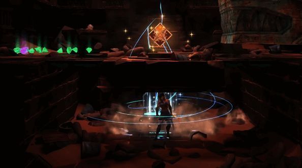 开启宝箱的场景图