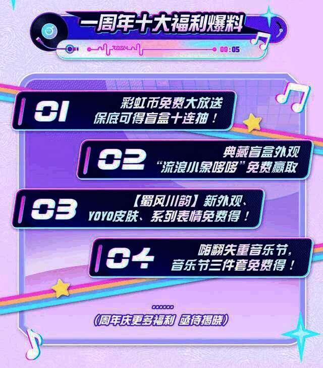 周年庆福利宣传图