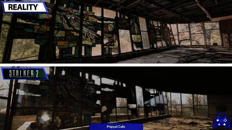 《潜行者2》游戏与现实对比画面1