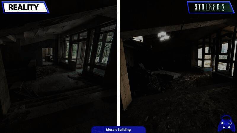 《潜行者2》游戏与现实对比画面2