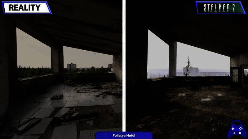 《潜行者2》游戏与现实对比画面16