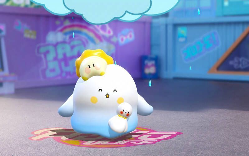 晴天水波蛋形象图