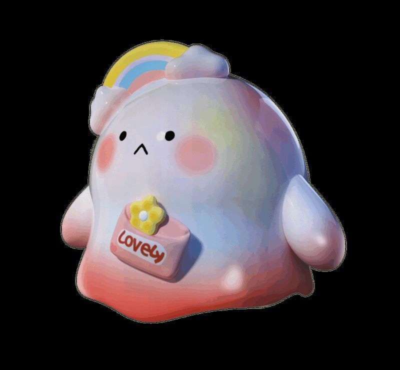 彩虹水波蛋细节图