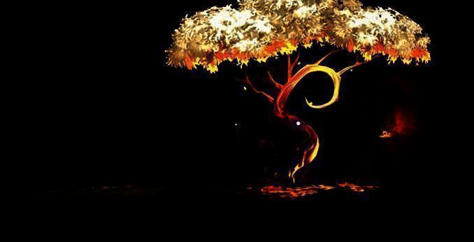 瓦格瓦格树旁向左跑画面