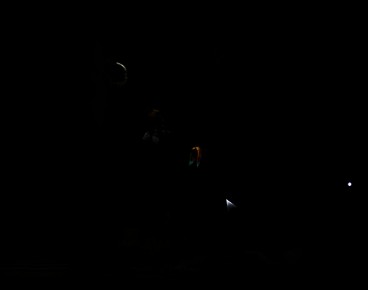 往左边走到缺口处借助把手往上跳图