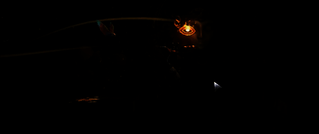 第一个缺口处准备跳下的场景图