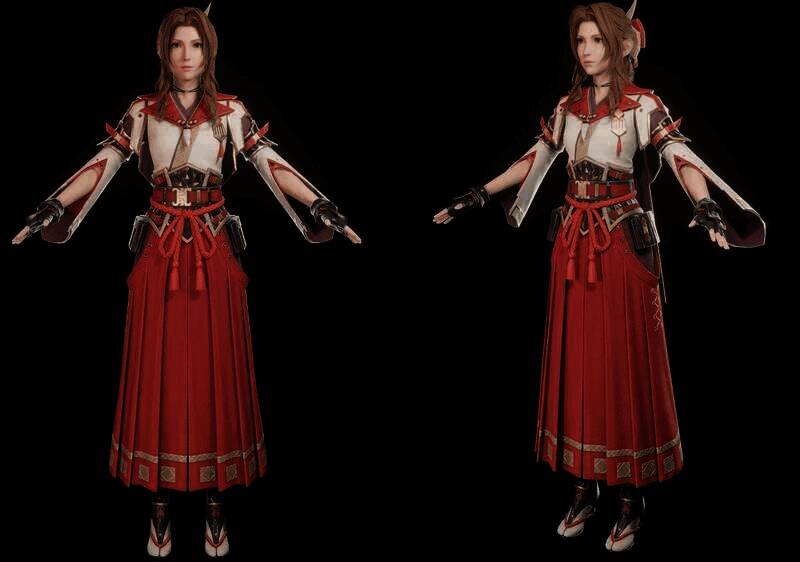《最终幻想》蒂法和爱丽丝等角色新3D模型图