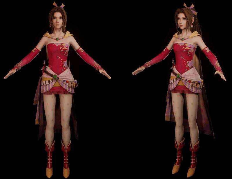 《最终幻想》蒂法和爱丽丝等角色新3D模型图