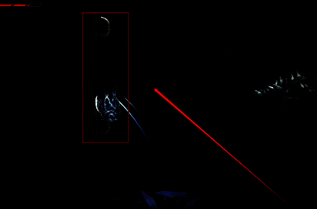 借助把手往墙上移动示意