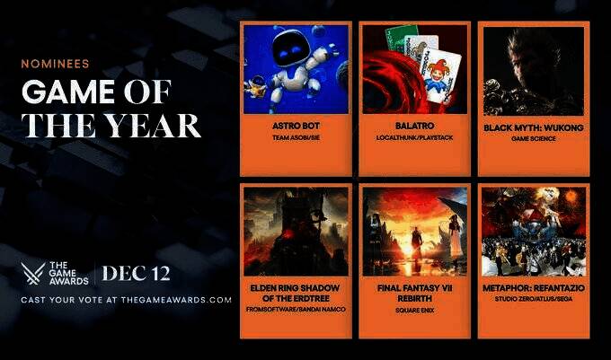 TGA年度游戏奖项提名相关图片1