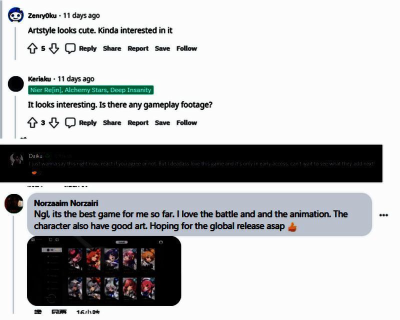 《依露希尔:星晓》用户评价相关图片