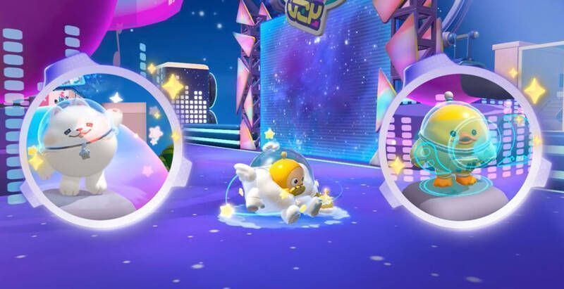 伙伴们待机场景图