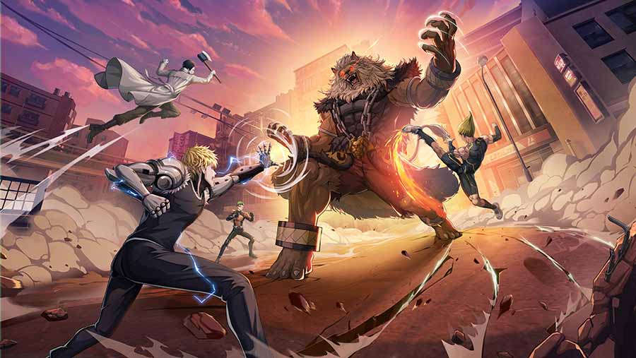 多位英雄并肩作战图