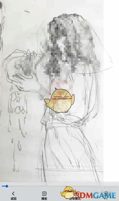 画世界绘画过程回放界面操作示例图