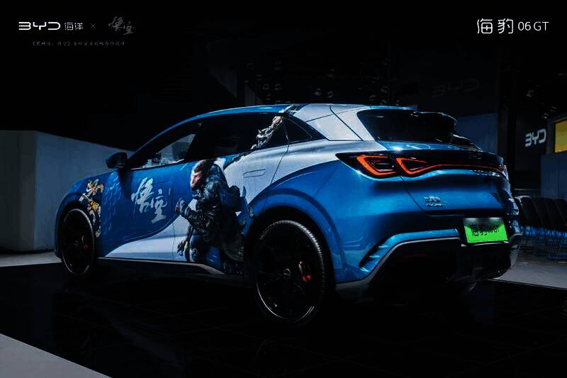 2024广州车展比亚迪与《黑神话：悟空》联动痛车及现场情况