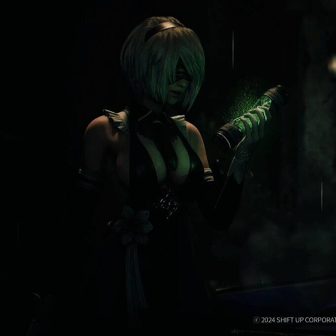 《星刃》主角Eve穿2B服装的画面