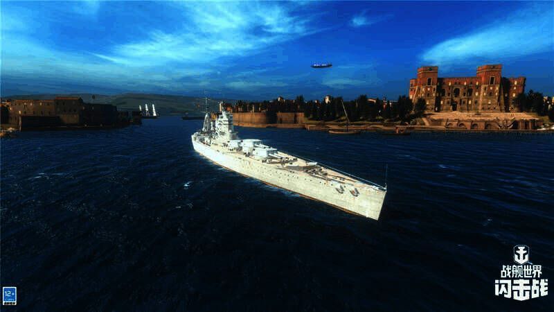 《战舰世界闪击战》科林伍德战列舰细节画面