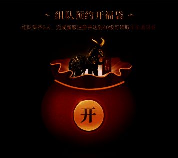 组队预约开福袋活动宣传图
