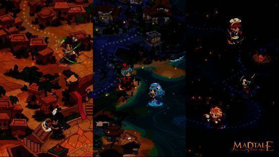 游戏不同场景对比