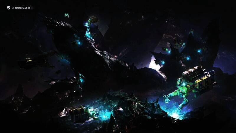 开拓者开采特洛伊晶体场景图片