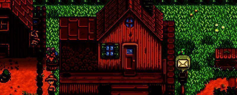 星露谷物语中圣诞老人相关画面