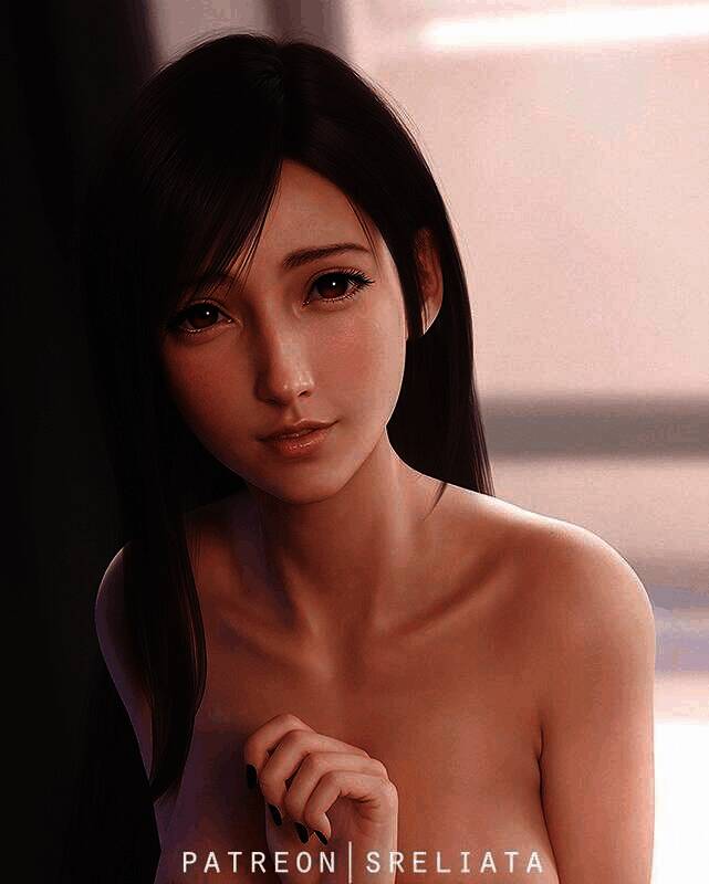 《最终幻想7：重制版》3D美图中的角色形象