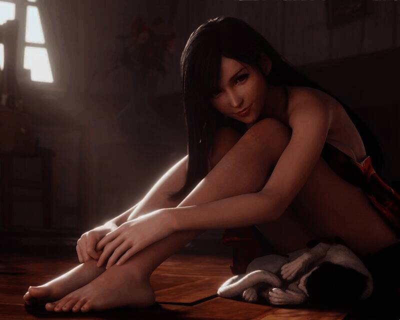 《最终幻想7：重制版》3D美图中的角色形象