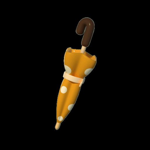 蛋仔佩戴小黄鸡雨伞配饰效果图