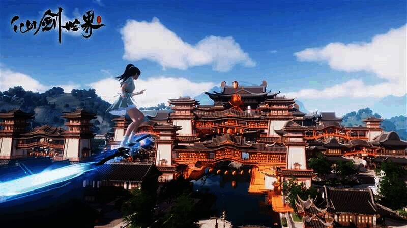 《仙剑世界》实际演示场景:杭州城相关图片