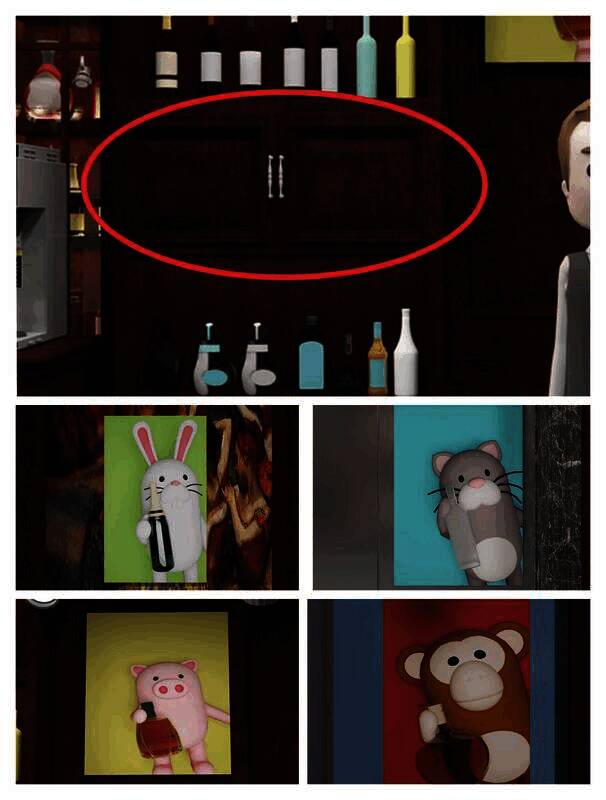 放酒瓶排序打开暗门