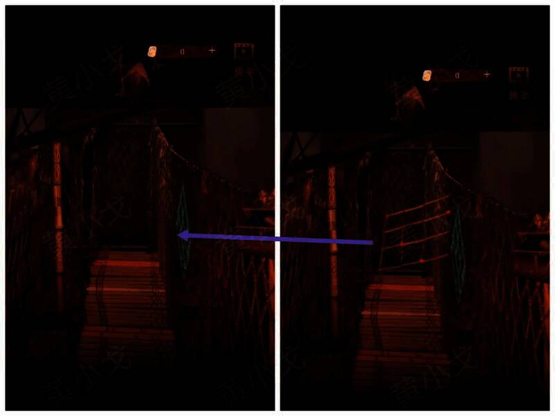 被涂色桥网的画面