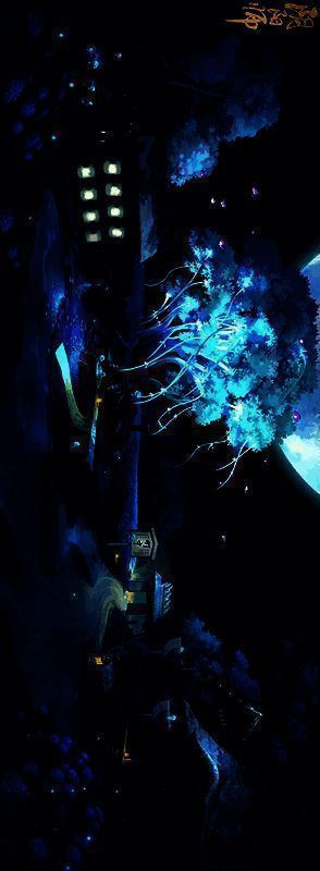 全新庭院皮肤·琼夜淬光全景图